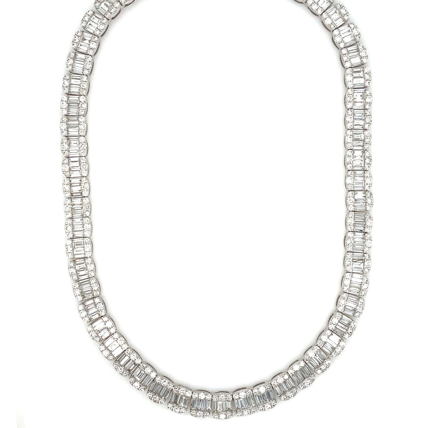 8MM 29.5 CT Baguette Tennis Chain