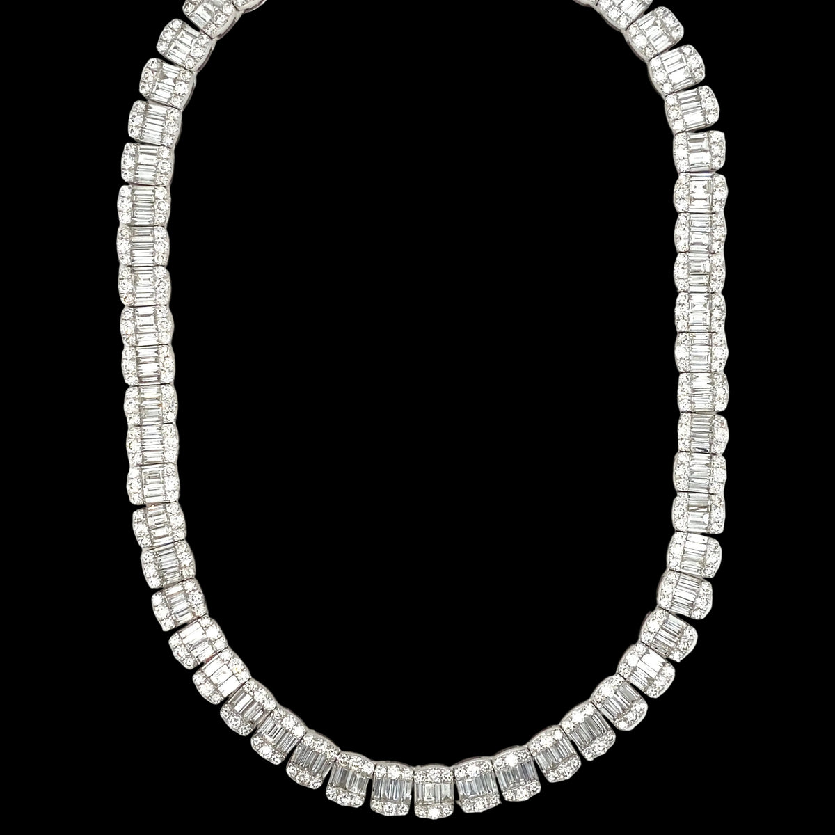 8MM 29.5 CT Baguette Tennis Chain