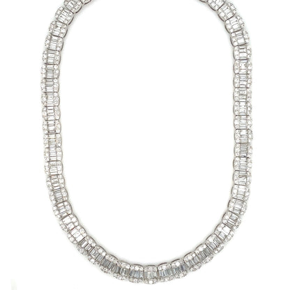 8MM 29.5 CT Baguette Tennis Chain