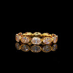 2.50CT Oval Diamond Engagement Eternity Band