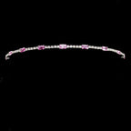 14k Gold Pink Diamond Bangle