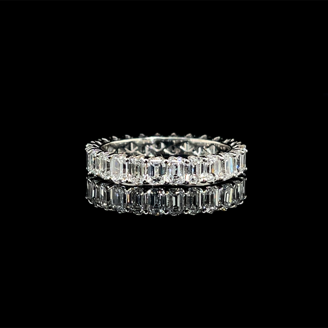 Emerald Diamond Eternity Band