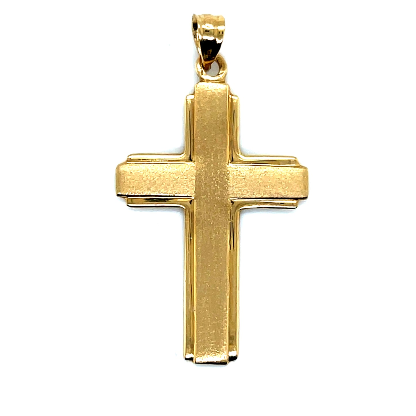 Flat Gold Cross in 14KT