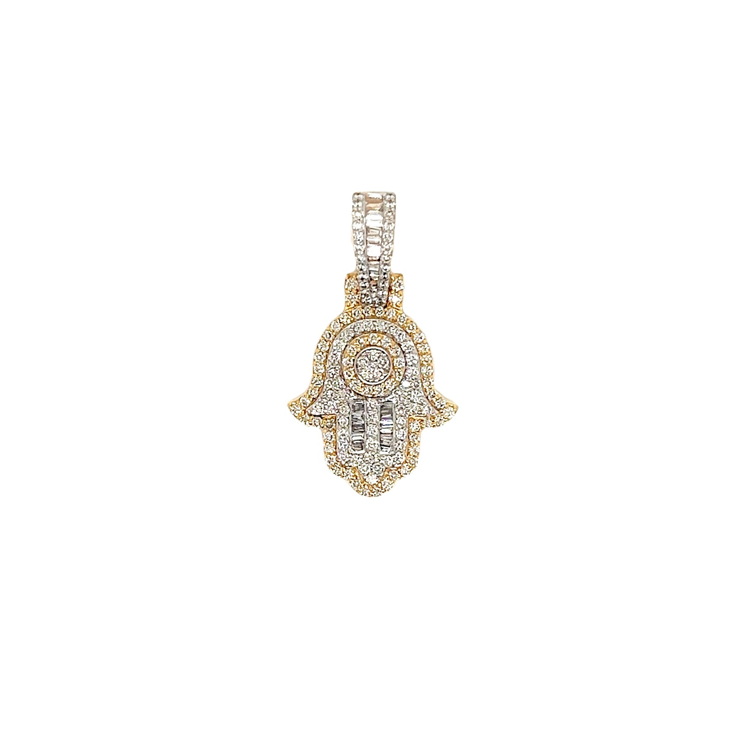 Extra Small Hamsa Diamond Pendant