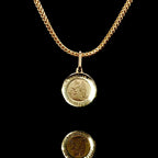 14K Gold Guardian Angel Charm