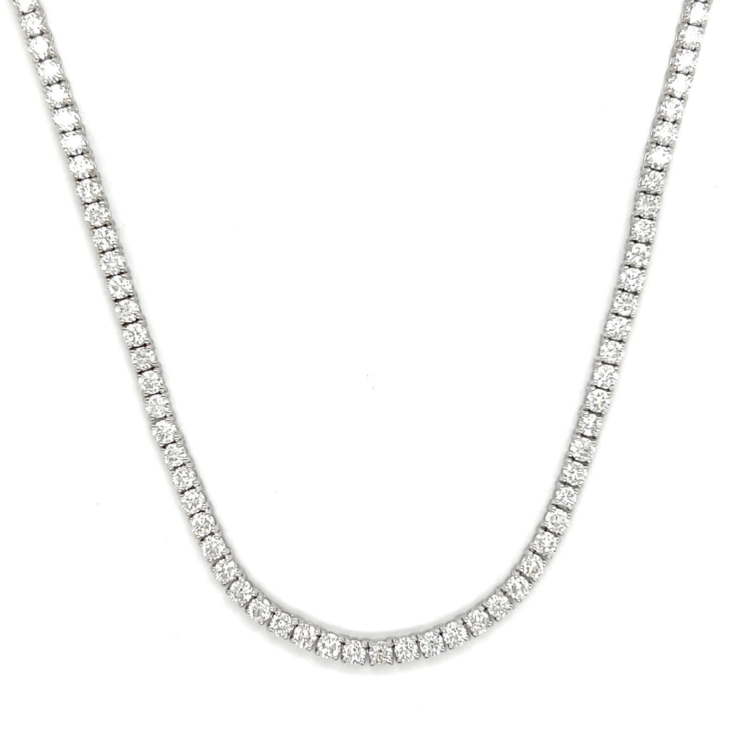 8 Pointer Diamond Tennis Necklace