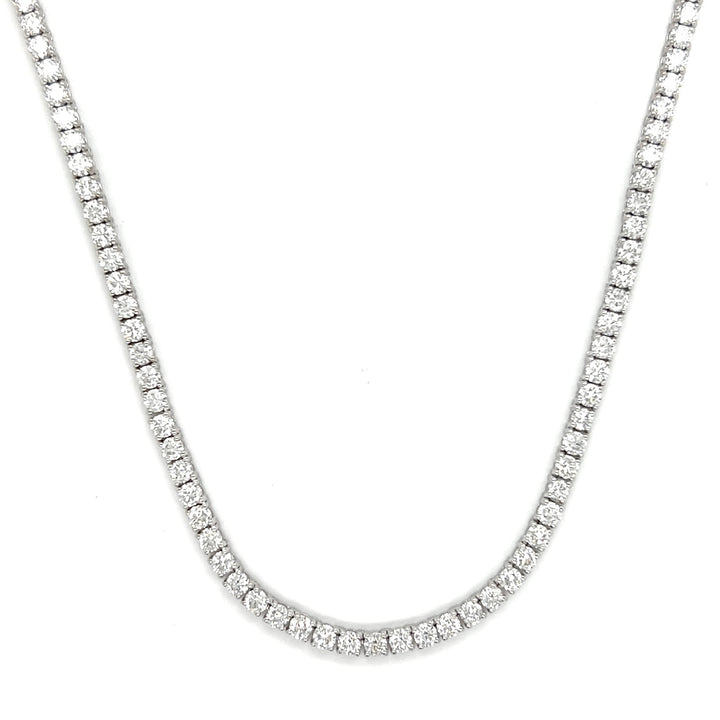 8 Pointer Diamond Tennis Necklace