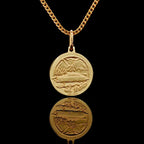 14K Solid Saint Christopher Medallion