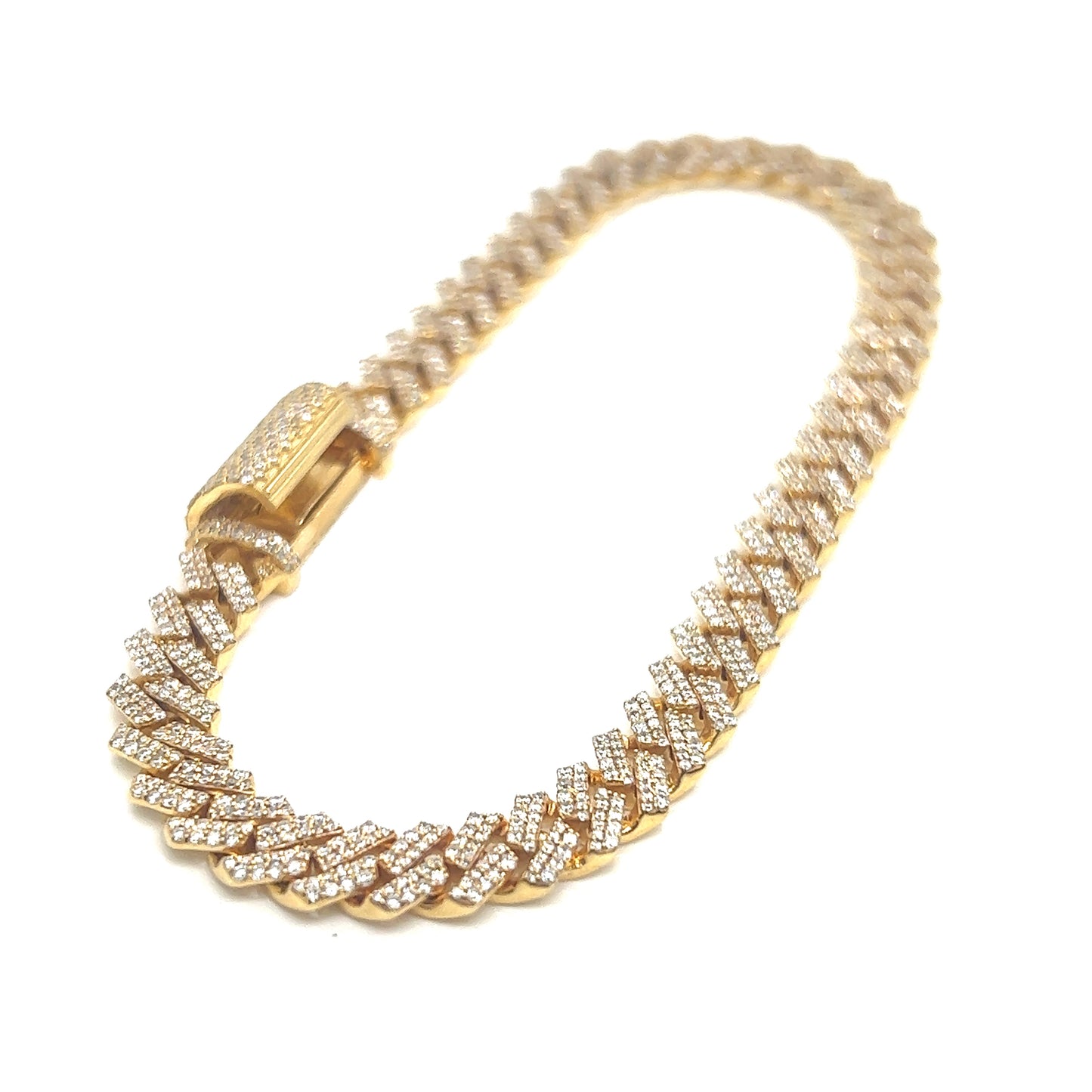 7MM Diamond Cuban Bracelet