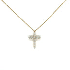 Dainty Diamond Cross Pendant