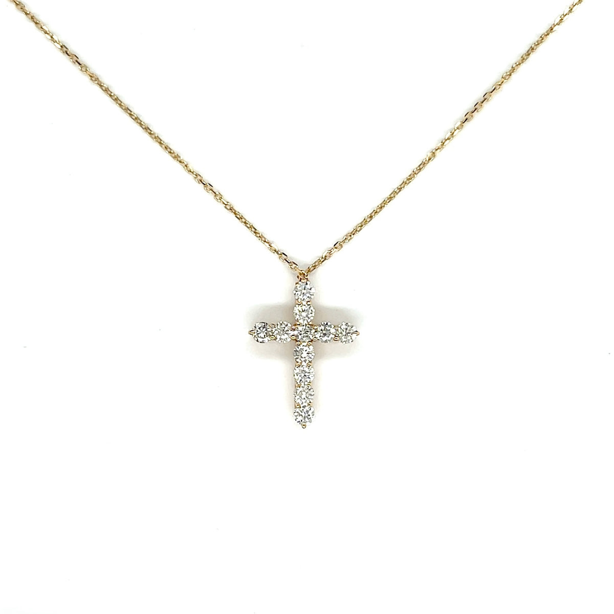 Dainty Diamond Cross Pendant