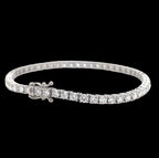 3.5mm Mens Diamond Tennis Bracelet 14k Gold