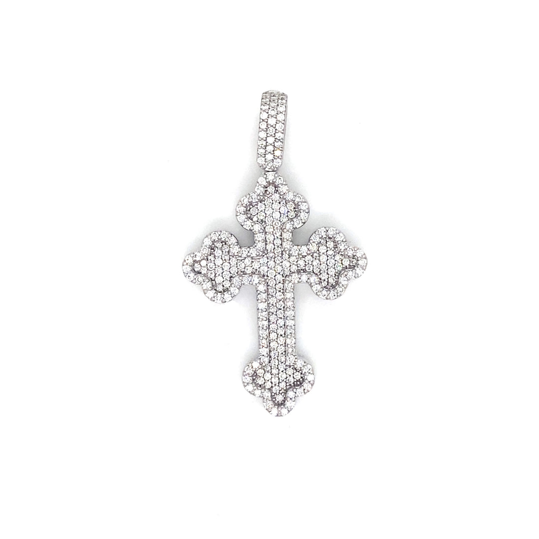 Diamond Small Medieval Cross Pendant