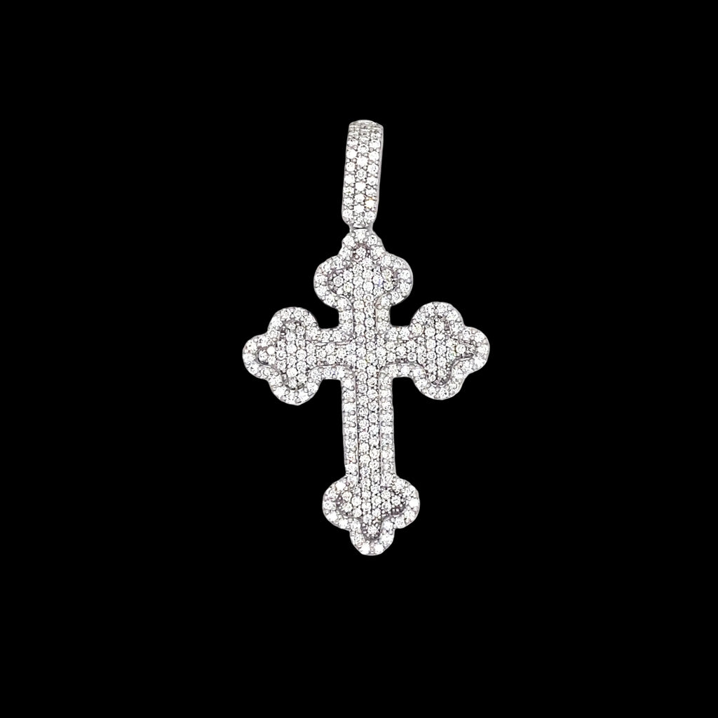 Diamond Small Medieval Cross Pendant