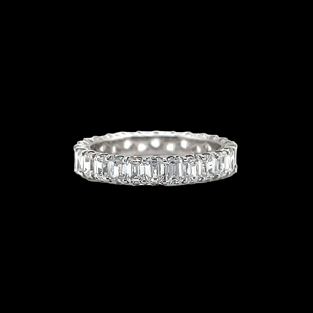 Emerald Diamond Eternity Band