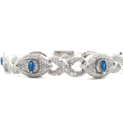 Diamond Evil Eye Bracelet