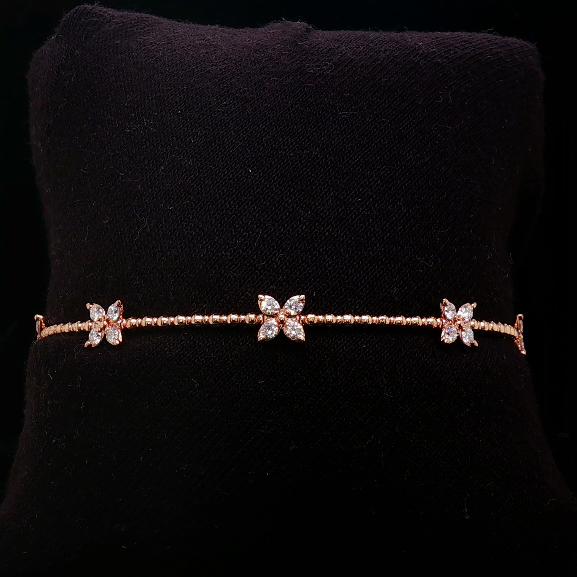 Diamond Butterfly Bangle in 14K