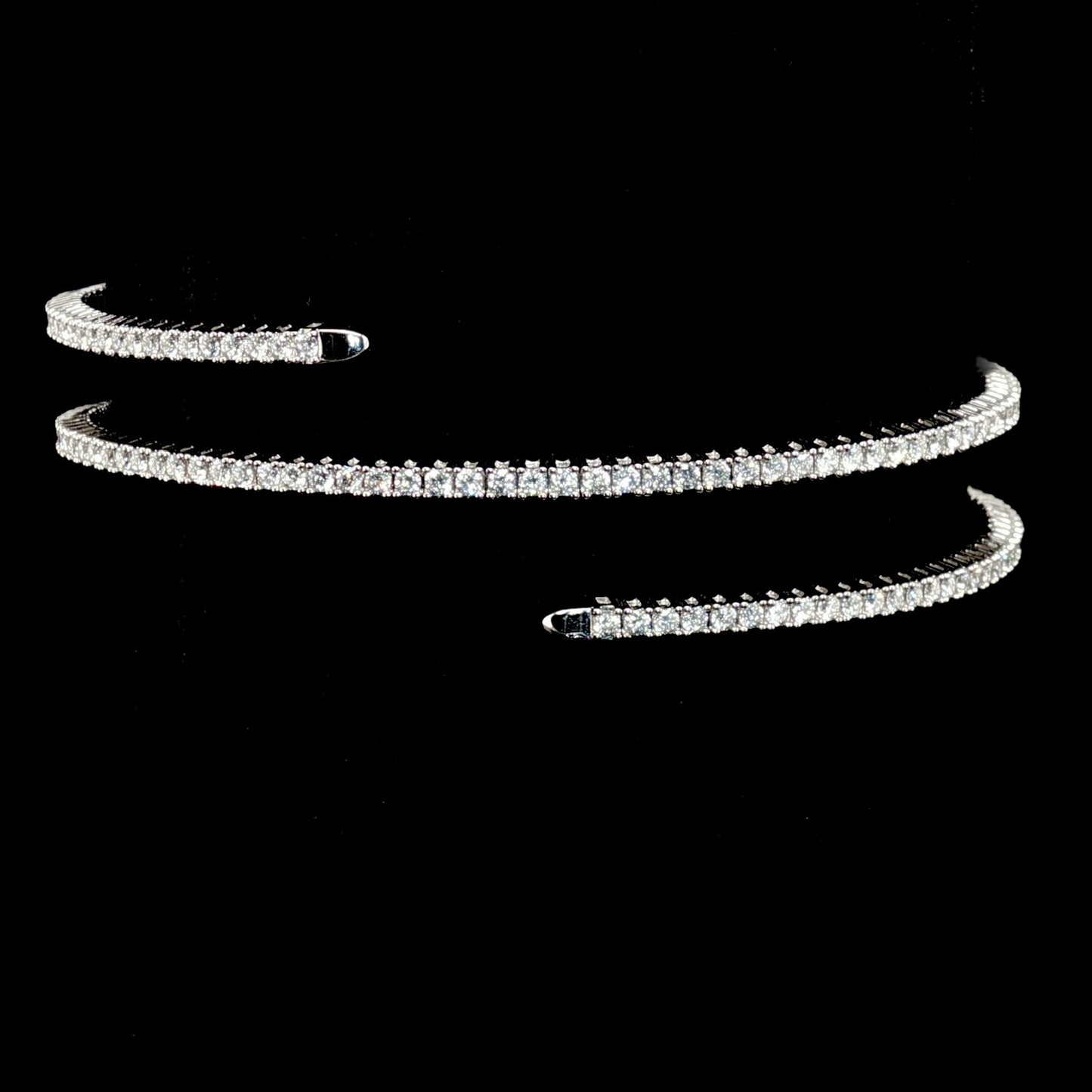 Lab Diamond Flexible Wrap Bangle