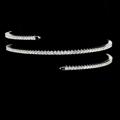 Lab Diamond Flexible Wrap Bangle