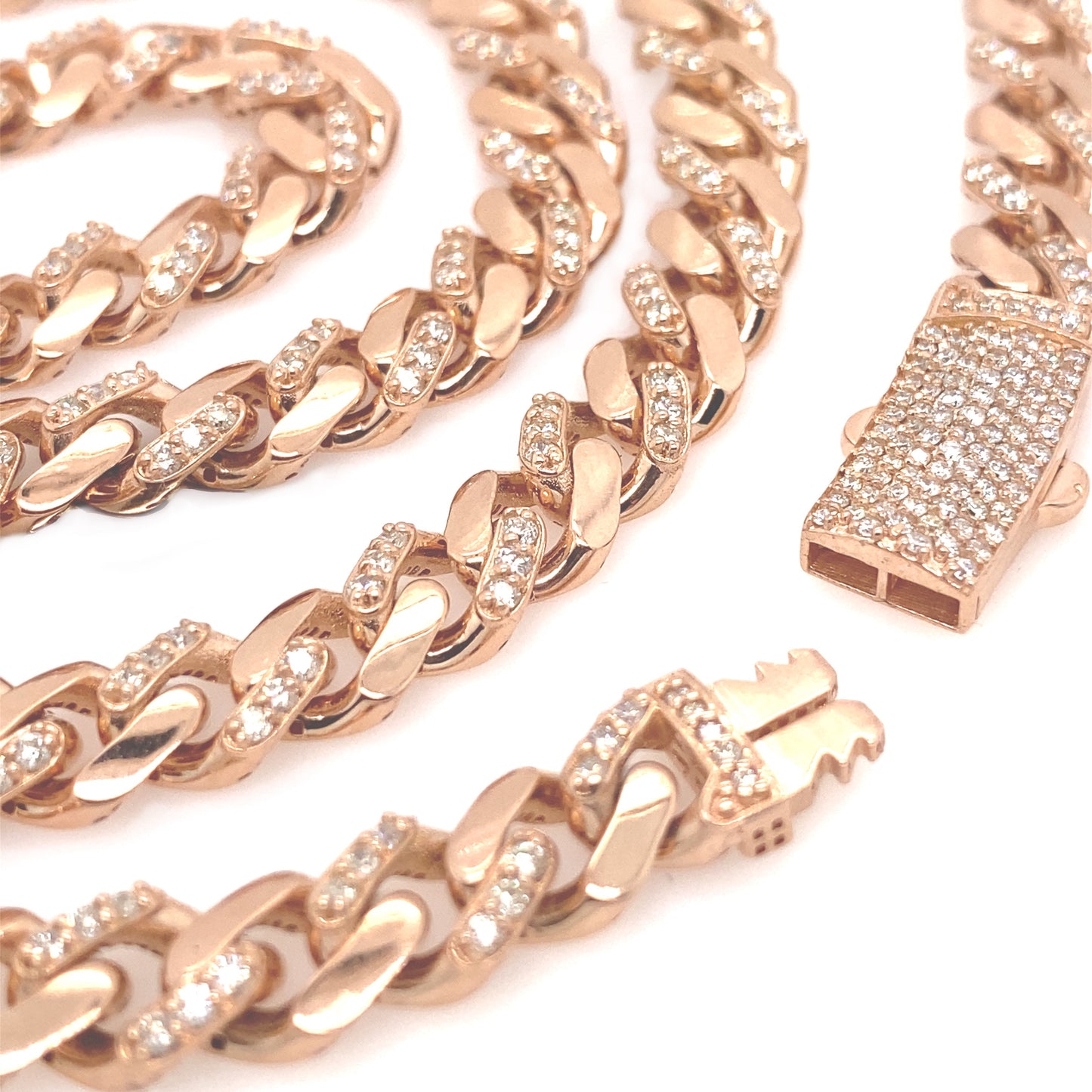 8MM Diamond Monaco Chain