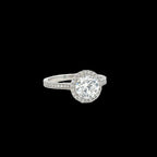 Round Brilliant Lab Diamond Halo Ring
