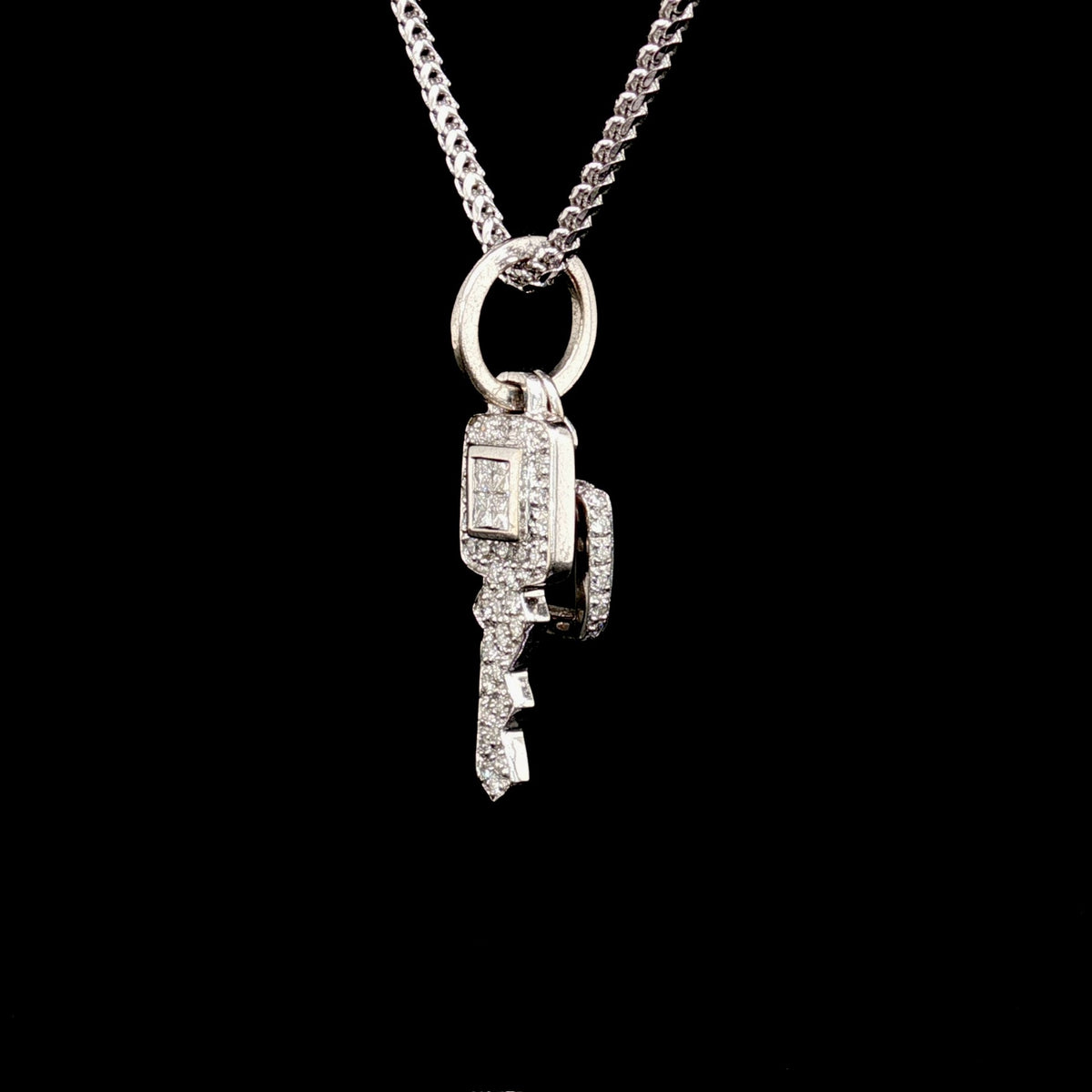 Diamond Key Pendant