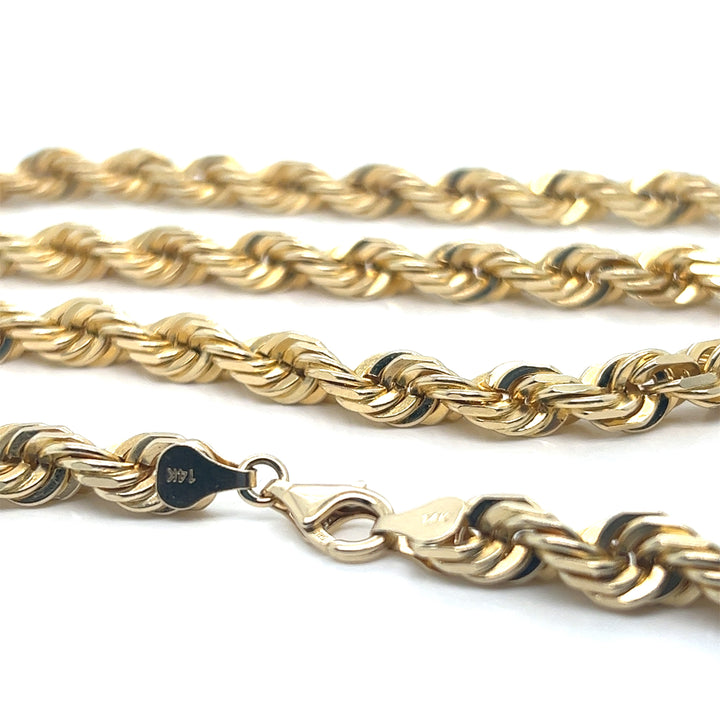Solid Gold Rope Chains