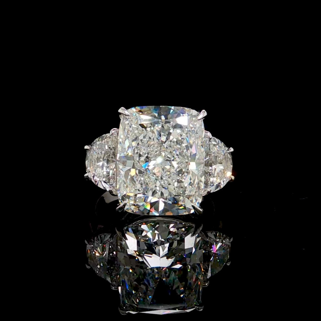 10CT Radiant Engagement Ring