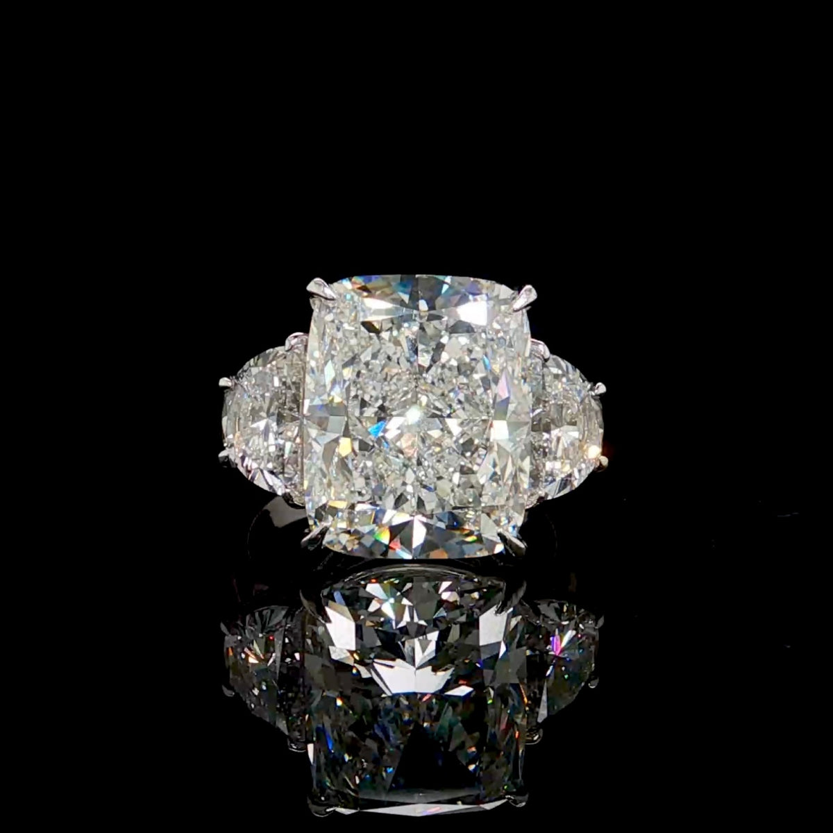 10CT Radiant Engagement Ring