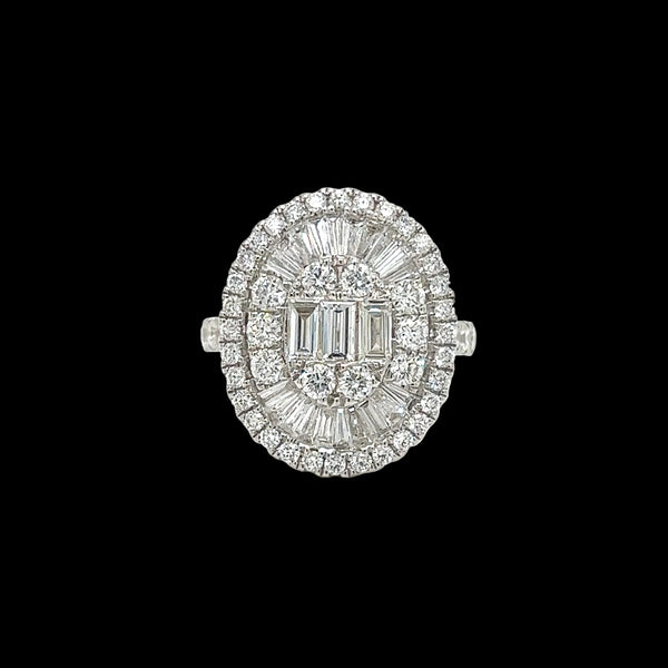 Emerald Halo Diamond Ring