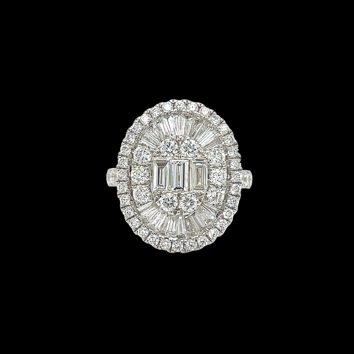 Emerald Halo Diamond Ring