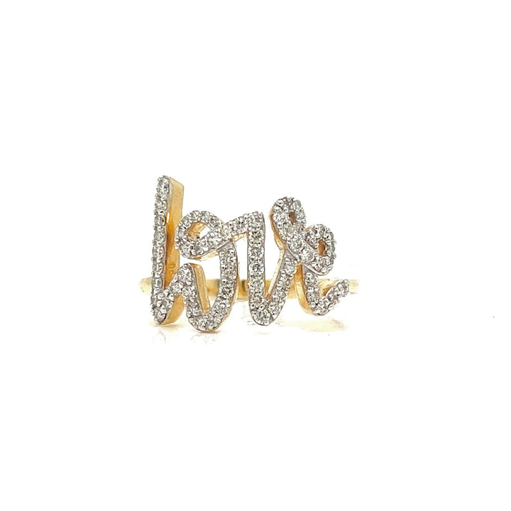 Diamond “LOVE” Ring