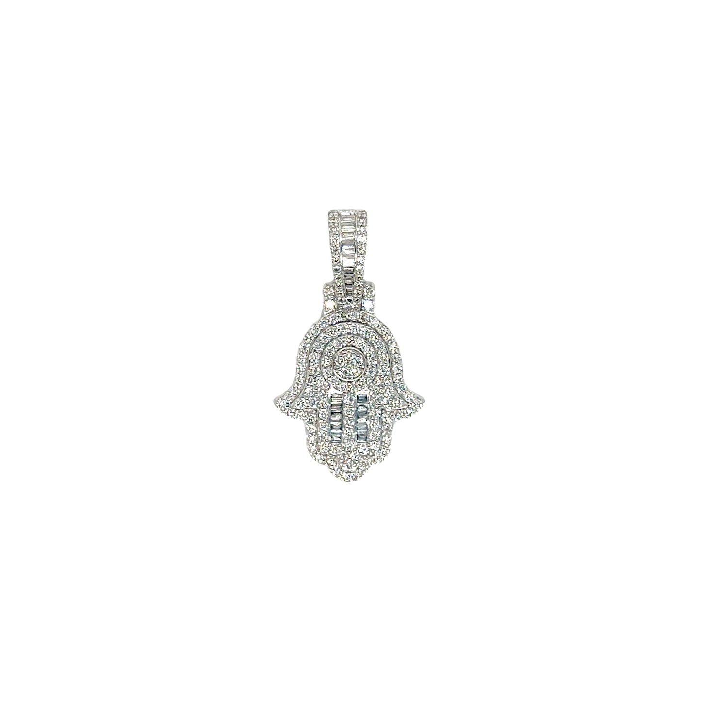 Extra Small Hamsa Diamond Pendant