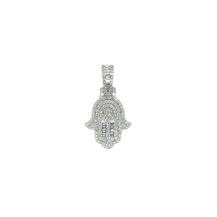 Extra Small Hamsa Diamond Pendant