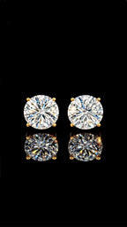 3CTW Total Lab Diamond Stud Earrings