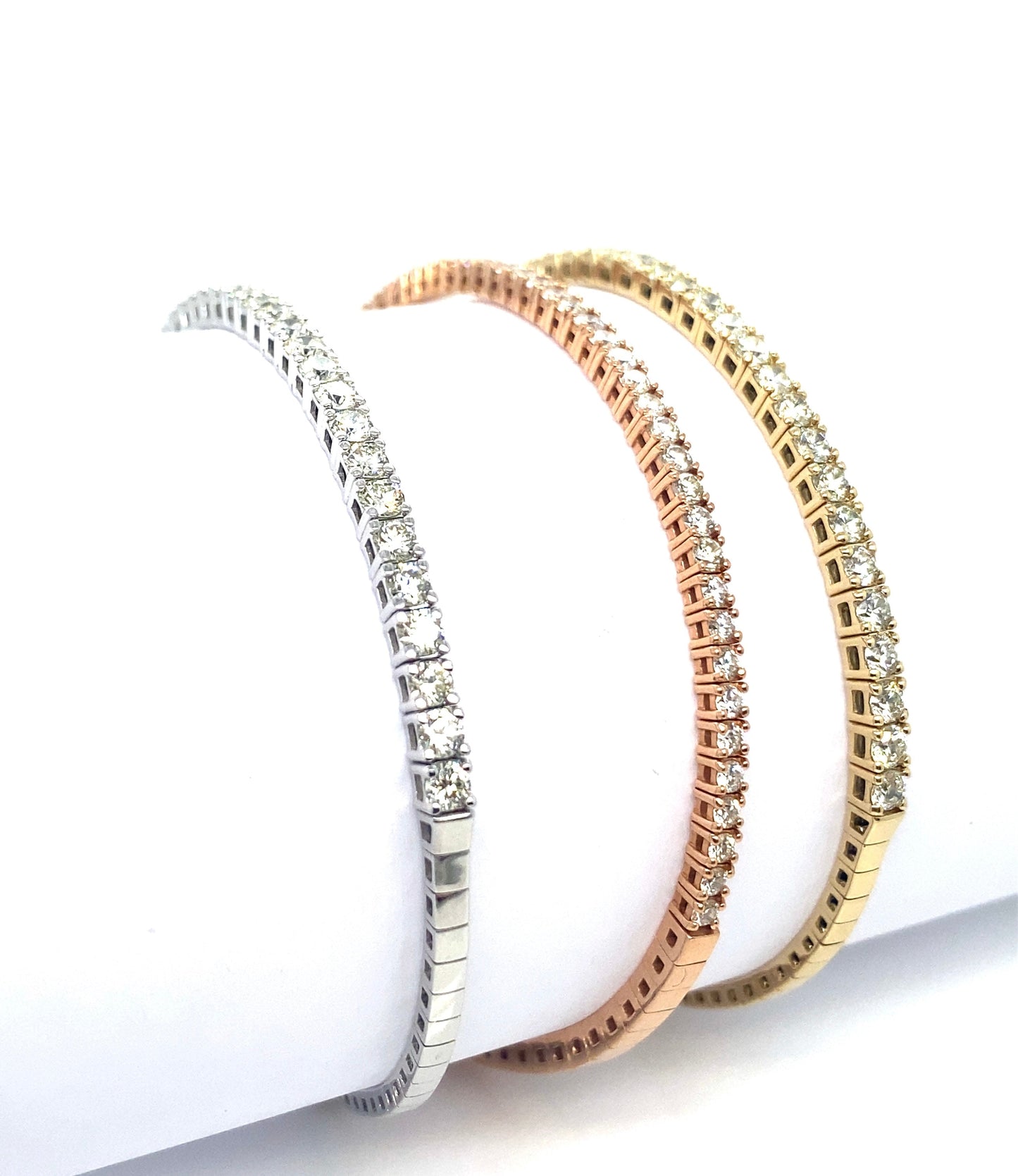 2CT Flexible Diamond Tennis Bangle