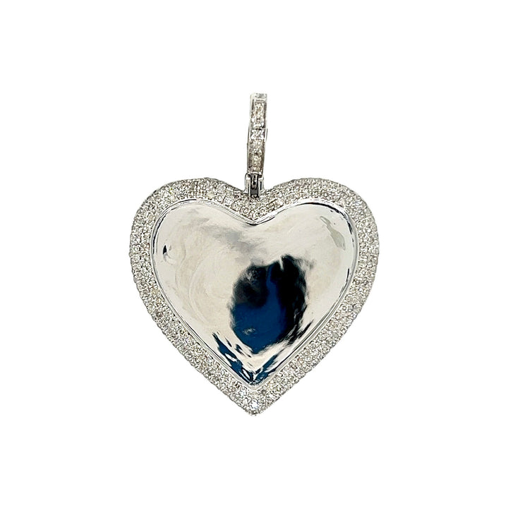 Heart Diamond Photo Pendant