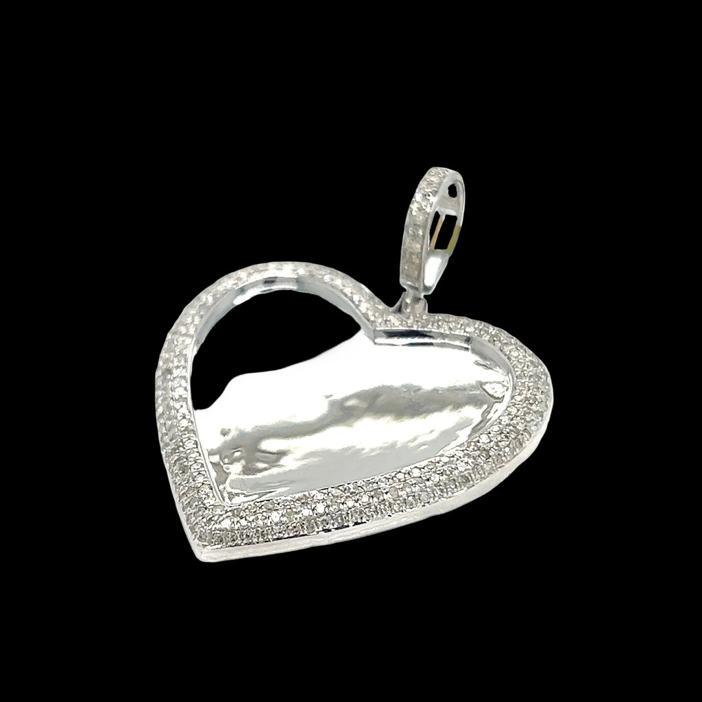 Heart Diamond Photo Pendant