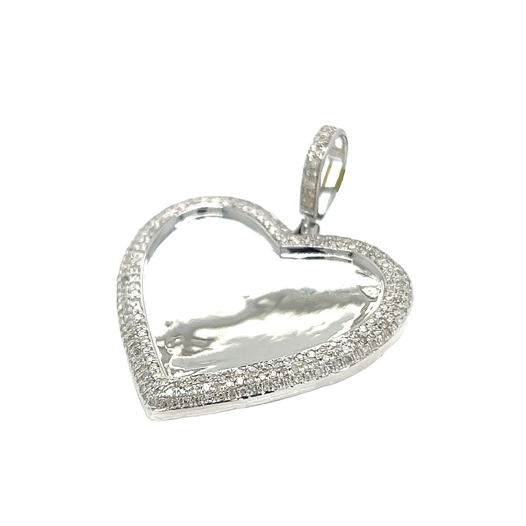 Heart Diamond Photo Pendant