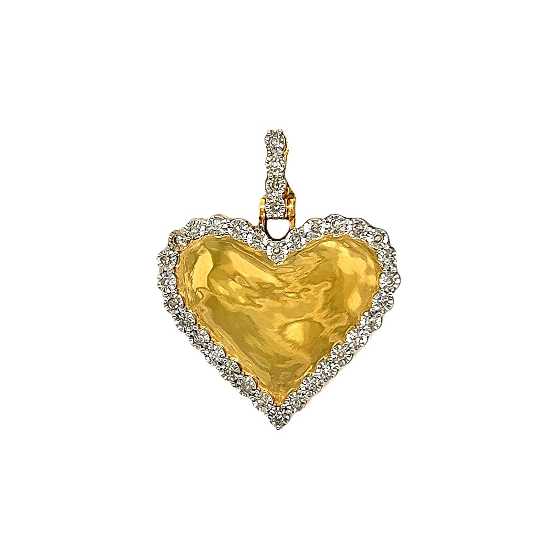 Single Row Diamond Photo Pendant