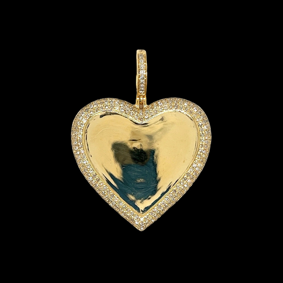 Heart Diamond Photo Pendant