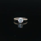 1CT Round Engagement Ring