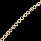 Diamond Infinity Cross Bracelet 8MM