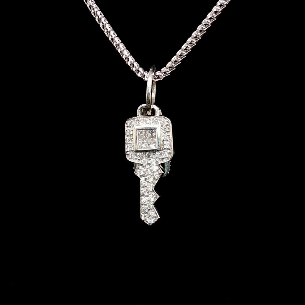 Diamond Key Pendant