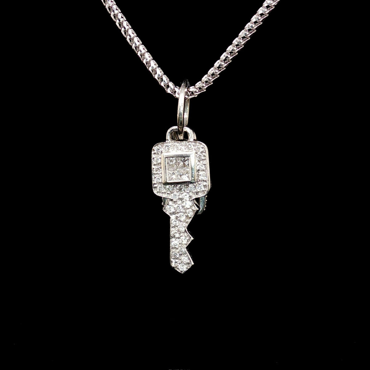 Diamond Key Pendant