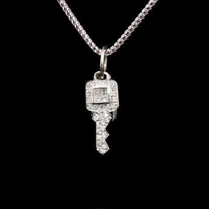 Diamond Key Pendant