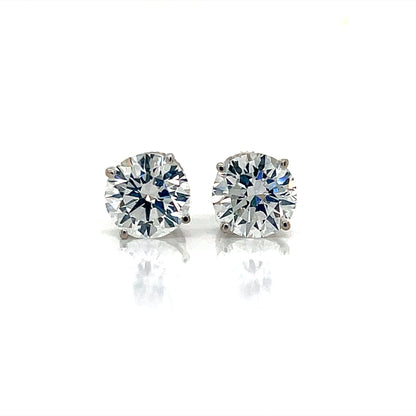 4CT Diamond Stud Earrings
