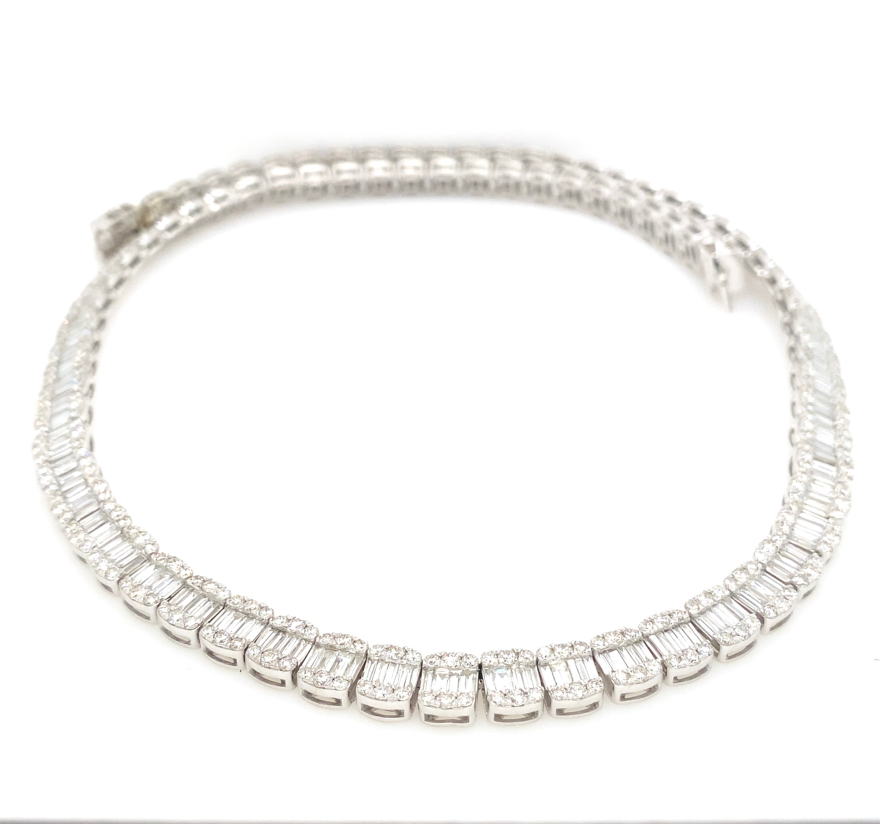 8MM 29.5 CT Baguette Tennis Chain – Rocco's Jewelry