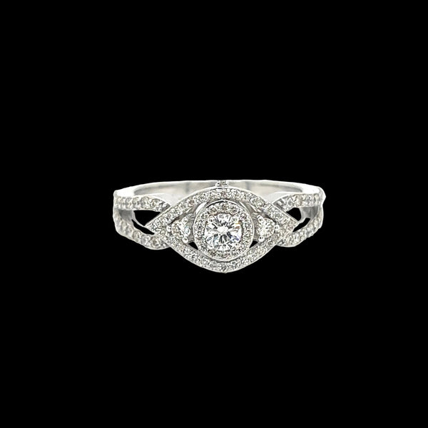 Ladies Evil Eye Diamond Ring