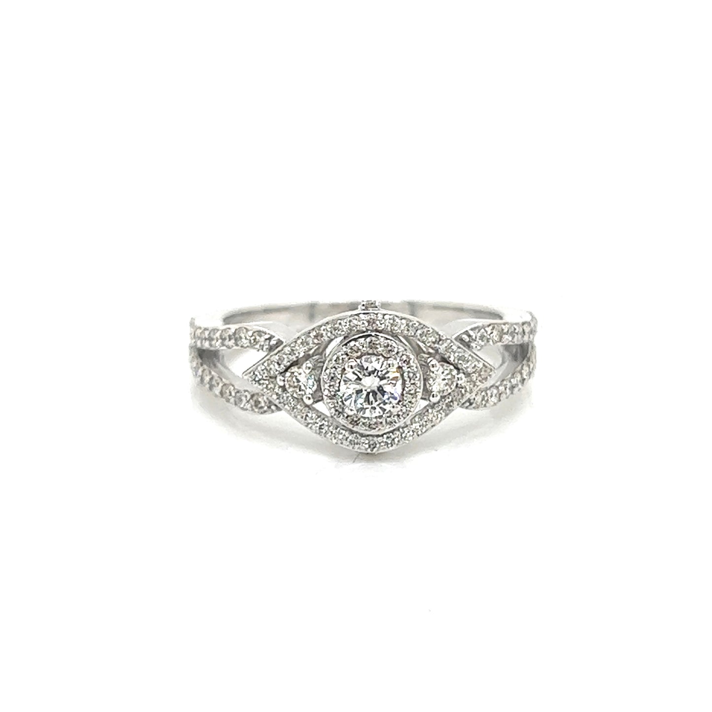 Ladies Evil Eye Diamond Ring